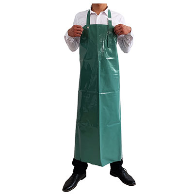 TPU apron adjustable neck with hardware eyelets